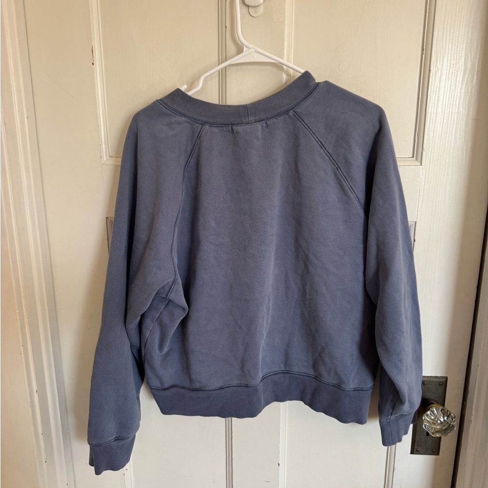 Alex Mill Davie Fleece Cardigan size xl.‎ Blue gray color - Picture 7 of 9